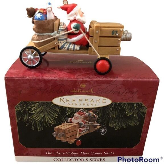 Hallmark Keepsake Ornament 1997 Claus Mobile Here Comes Santa‎ Collectors Series - Picture 1 of 4